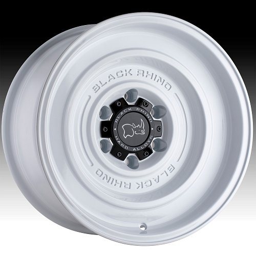 Black Rhino Solid Gloss White Custom Truck Wheels 1